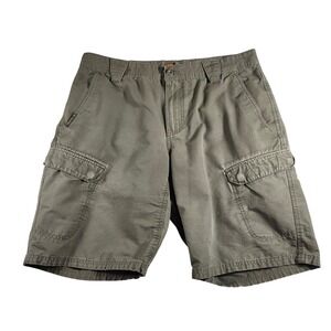 Merrell Cargo Shorts‎ Mens 36 Olive Green Excellent Hiking Outdoor Utility